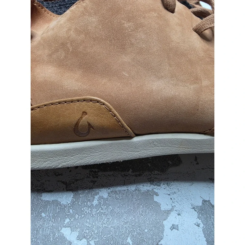 OluKai Hawai'iloa Manu Ihu Mens Tan Leather Chukka Boots 10412-FX20 Size 13